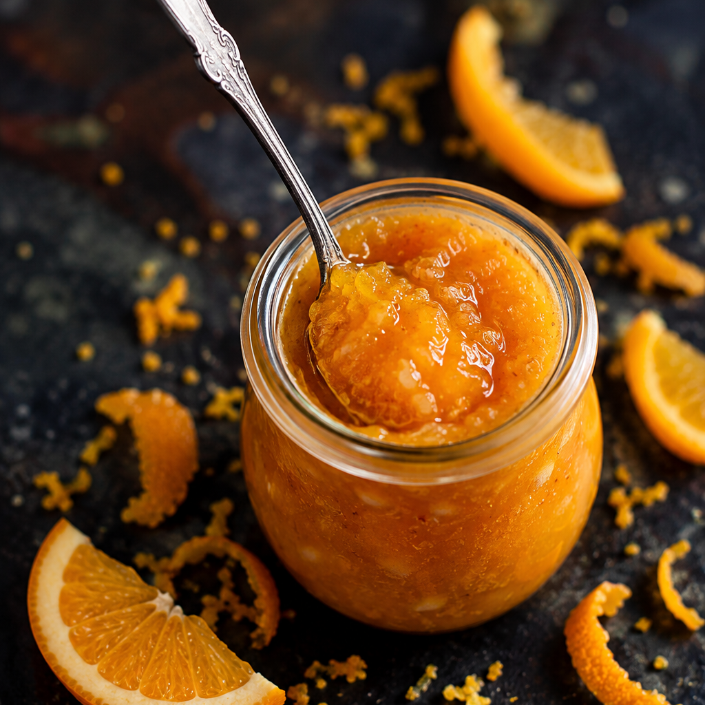 Pomarančna marmelada recept – domača marmelada v kozarcu.