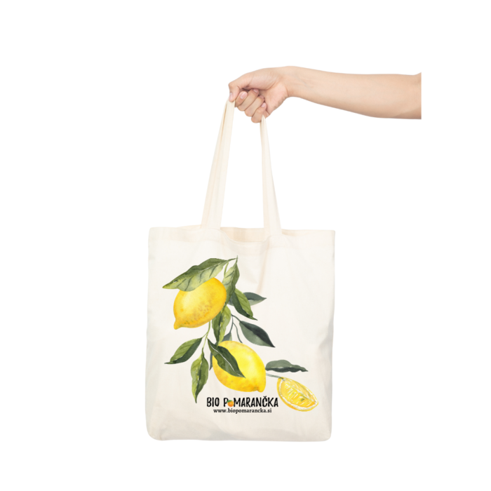Bombažna vrečka z motivom limone
