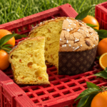 Panetton s kandiranim sadjem in mandljevo glazuro 900g