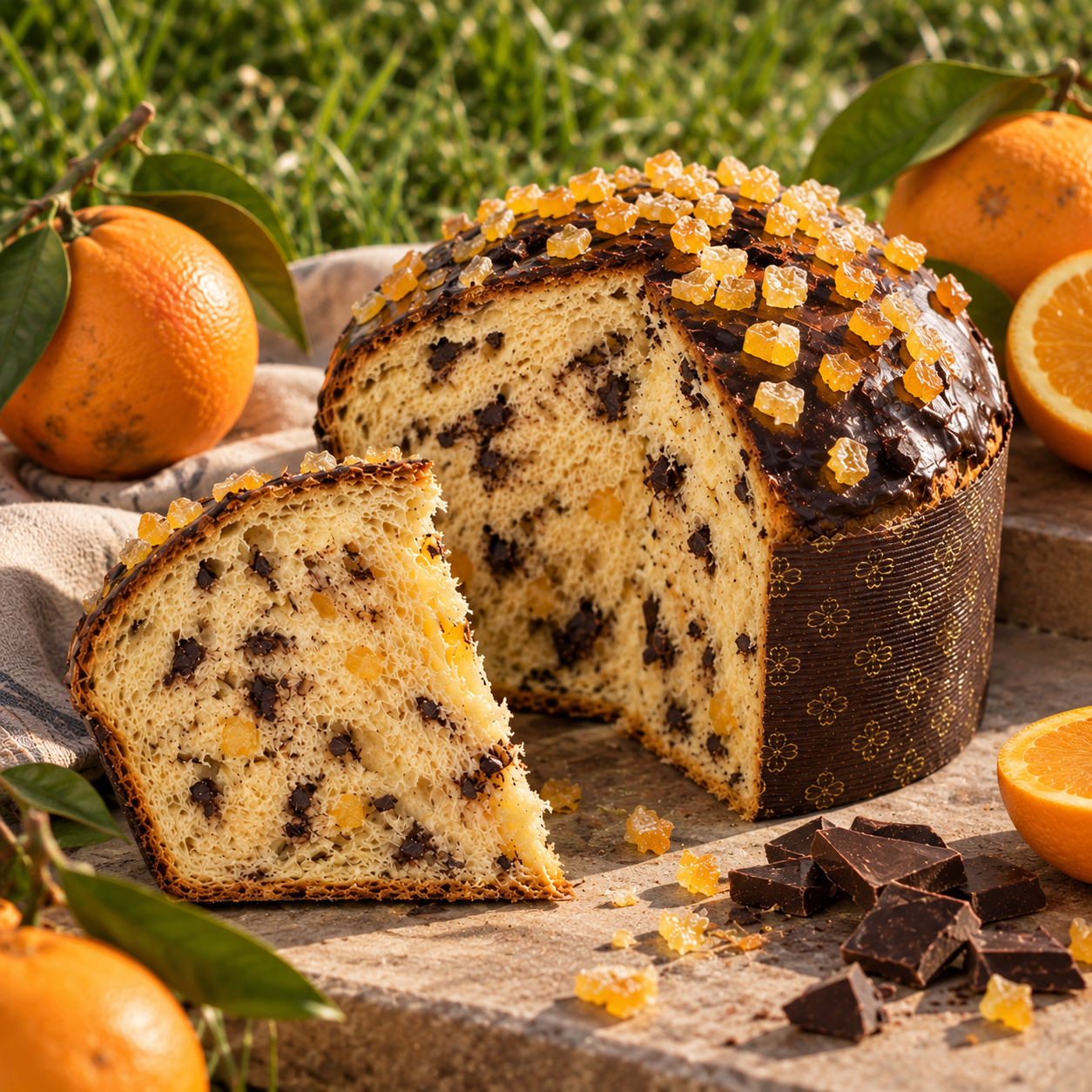 Panettone čoko orange Panetton čokolada-pomaranča 900g - slika 1